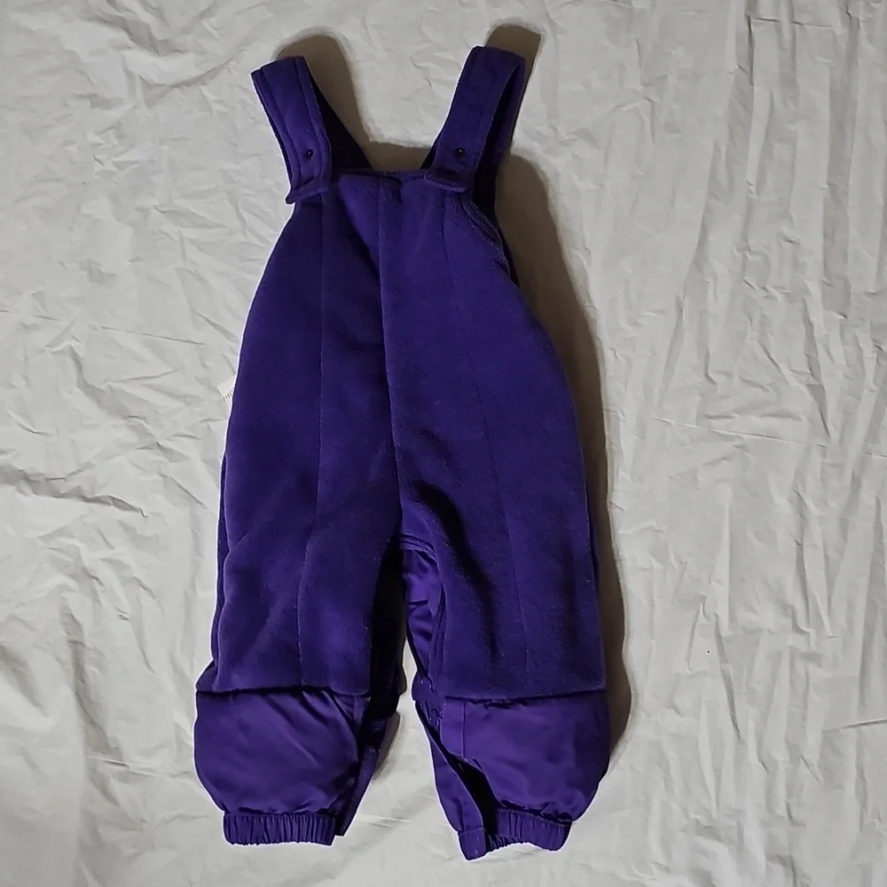 The Children's Place Baby 12 Months Purple Thermolite Bib Snowsuit Used